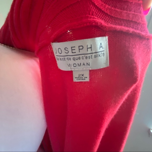 Red shawl sweater - Picture 5 of 5